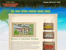 Tablet Screenshot of clearwatercottages.com